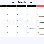 3-4月赛事安排