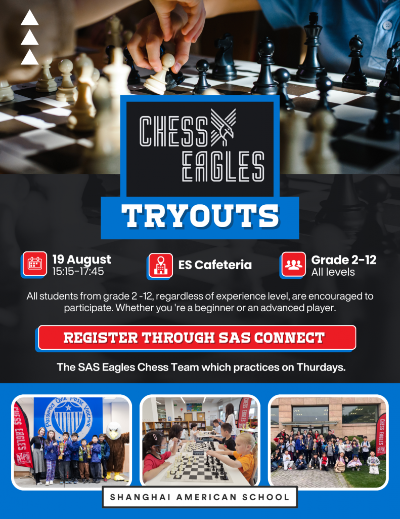 SAS Chess Team Tryouts 2025-2026