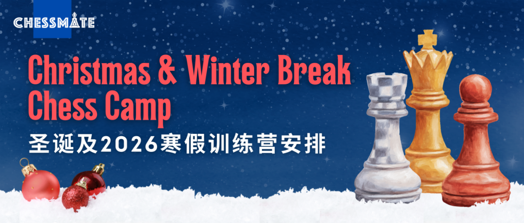 Chessmate圣诞及2026年寒假训练营安排